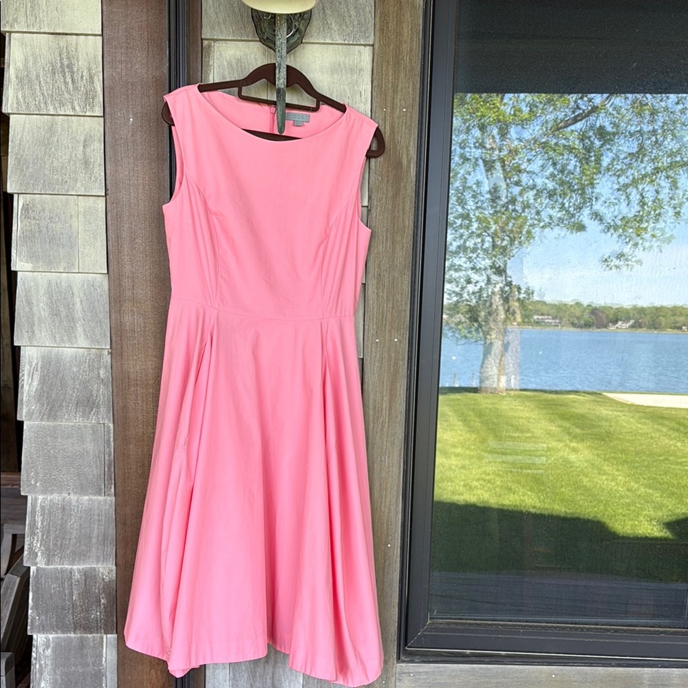 COS Pink A-Line Sleeveless Midi Dress for Weddings